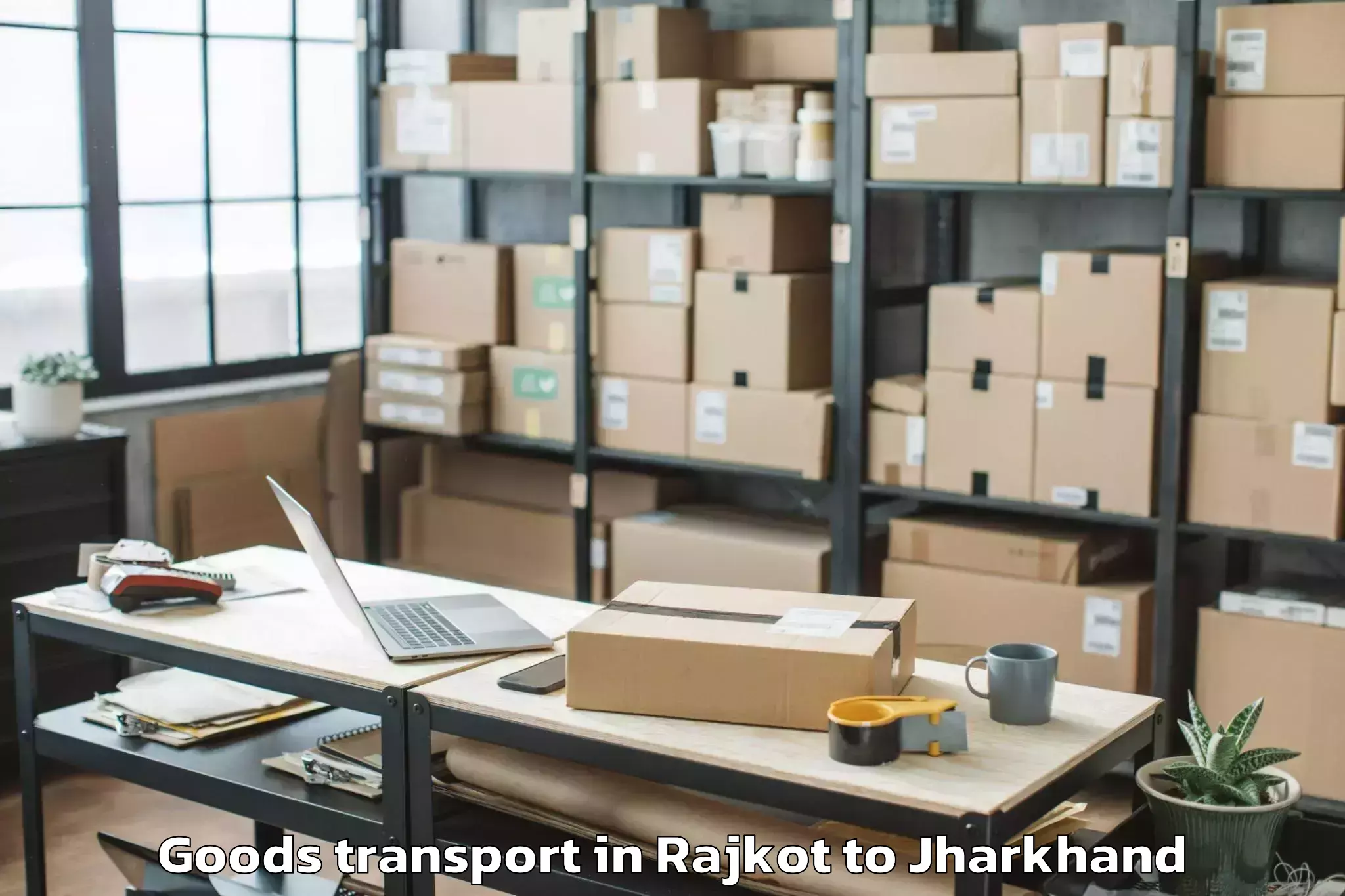 Hassle-Free Rajkot to Kuju Goods Transport